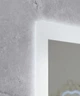 Зеркало 100x80 см Антизапотівне з LED Touch Сенсором Фасадним + Фоновим підсвічуванням Mixxus FLAT MR04-100x80 Скло 5 мм Діммер З срібною амальгамою Алюмінієвий каркас Товщина 3 см - зображення 5