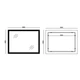 Дзеркало 80x60 см Антизапотівне з LED Touch Сенсором Діммером Фасадним + Фоновим Підсвічуванням Mixxus FLAT MR04-80x60 Скло 5 мм з Срібною Амальгамою Алюмінієвий Каркас Годинник Товщина 3 см (MI6928) - изображение 9