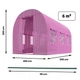 Теплиця садова 2 x 3 м 6 м² рожевий Plonos - зображення 4