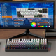 Бездротова механічна клавіатура Attack SHARK M87 (87 клавіш, BT5.0, 2.4 ГГц, USB Type-C, RGB, Grey Gradien) - зображення 4