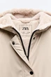 Демісезонна куртка для дівчинки Zara 152 розмір бежева 5475700715 - зображення 3