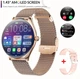 Ультра тонкие смарт-часы Smart Watch MT55 Ultra AMOLED дисплей пульсометр тонометр шагомер для женщин золото (00438866) - изображение 2