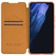 Кожаный чехол-книжка Nillkin Qin Pro Camshield для Samsung Galaxy S22+ Коричневый - изображение 5