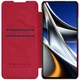Шкіряний чохол (книжка) Nillkin Qin Pro Camshield на Xiaomi Poco X4 Pro 5G Червоний - зображення 5