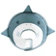 М'який комір-подушка Lesko DT-613 L Gray Shark для кішок післяопераційний захисний від вилизування - зображення 1