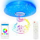 Потолковий RGB світильник (38см) з Bluetooth колонкою та пультом, 60W / Світлодіодна люстра (L) - зображення 1