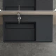 Умывальник (раковина) REA ARCHI 90 BLACK MATT накладной подвесной - изображение 4