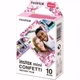 Фотопапір Fujifilm Instax Mini Confetti 10 аркушів (54 x 86мм 1 картридж з 10 знімками/кадрами) для камери Instax Mini 12, 11, Evo, 40, 90, 99, 9, LiPlay та принтерів SP-1, SP-2, Mini Link, Link2, Link3 - зображення 1