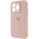 Чохол Silicone Premium case з захистом камери для iPhone 15 Pro Max Full Camera Protective pink sand 2371 - зображення 3