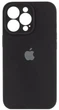 Чехол Silicone Premium case с защитой камеры для iPhone 16 Pro Full Camera Protective black 2275 - изображение 1