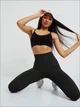 Женские лосины пуш ап базовые спортивные с двойным Push Up эффектом для тренировок L Черный (17014556) - изображение 5