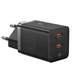 Мережевий зарядний пристрій Baseus GaN5 Pro 2 порта, Type-C + Type-C 40W Чорний (CCGP180101) - зображення 1