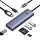 USB Hub Baseus Flite 7-Port Type-C to HDMI4K 60Hz*1+USB3.0*2+PD*1+RJ45*1+SD/TF3.0*1 Сірий (B00052805813-00) - зображення 2