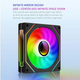 Вентилятор UPSIREN UF-1R PRISM 4 PRO WHITE REVERSED (UF-1R PRISM 4 PRO WHITE) - изображение 3