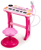 Keyboard organki EcoToys pianinko z mikrofonem mp3 HC490441 PINK (5903769970148) - obraz 3