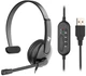 Спеціалізована гарнітура 2E CH12MU Mono On-Ear USB (2E-CH12MU) - зображення 1