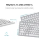 Клавіатура OfficePro SK1550W Wireless White (SK1550W) - зображення 7