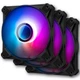 Вентилятор Darkflash Infinity 8 Halo ARGB Black 3-Pack (Infinity 8 Halo ARGB Black 3-Pack) - зображення 1