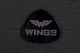 Чемодан тканевый WINGS 1708 средний 65 см черный с улыбкой 4 колеса Vt00092 - изображение 3
