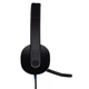 Комп'ютерна гарнітура Logitech H540 USB Black (981-000480) - зображення 4