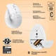 Беспроводная мышь Logitech Lift for Mac Vertical Ergonomic Bluetooth Off-White (910-006477) - изображение 6