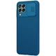 Карбоновая накладка Nillkin Camshield (шторка на камеру) для Samsung Galaxy M33 5G Синий / Blue - изображение 3