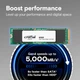 Накопичувач SSD Crucial m.2 NVMe 480GB E100 PCIe 4.0 (CT480E100SSD8) - зображення 3