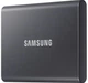 Накопичувач SSD Samsung SSD 2TB USB 3.2 Gen 2 T7 Titan Gray (MU-PC2T0T/WW) - зображення 2