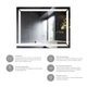 Дзеркало Kroner KRP Spiegel HR1-9070 з LED-підсвічуванням та антизапотіванням - зображення 7
