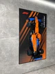 Арт Тримач Рамка на Стіну 80x50 см. для Фірмового Конструктора Technic McLaren Formula 1 F1 (42141) / Гоночний автомобіль / Type-E - зображення 9