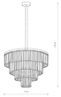 Люстра Nowodvorski NW-7615 Cristal на кухню, для спальни, для гостиной - изображение 3