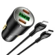 АЗУ Hoco NZ6 PD45W (2Type-C/1USB) + Type-C to Lightning Black - изображение 5