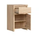 Комод Каспиан BRW (Black Red White) KOM1D1SP Дуб сонома 49х41х77 см - изображение 1