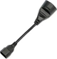 Перехідник живлення Atcom C14(М) - Schuko(F), мідь 1 мм², 20 см Чорний (10014) - зображення 1