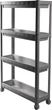 Этажерка Violet House 6014 Long Shelf 54x18x91 см 4-х ярусная Серая (6014 Long Shelf 4 пол. GREY 54*1) - изображение 1