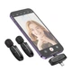Бездротова мікрофонна система HOCO L15 Dual-mic clip-on бездротовий цифровий мікрофон (iP/Type-C) Black (6942007638623) - зображення 6
