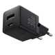 Комплект для швидкої зарядки Зарядний мережевий пристрій Baseus Palm 30W Type-C+USB QC3.0+PD3.0 + Кабель Type-C to Type-C 60W 1m (P1011160A113-01) Black - зображення 2