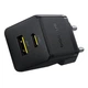 Комплект для швидкої зарядки Зарядний мережевий пристрій Baseus Palm 30W Type-C+USB QC3.0+PD3.0 + Кабель Type-C to Type-C 60W 1m (P1011160A113-01) Black - зображення 3