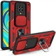 Чехол Fiji Camera Defence для Xiaomi Redmi Note 9 Pro бампер с защитой камеры Red - изображение 1