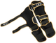 Ochraniacze piszczele i stopy Bushido SP-10v4 L Black/Gold (5902539015973) - obraz 9