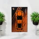 Арт Держатель Рамка на Стену 80x50 см. для Фирменного Конструктора Technic 42056 Porsche 911 GT3 RS Orange Порш Оранжевый 2016 года - Type-E - изображение 1
