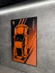 Арт Держатель Рамка на Стену 80x50 см. для Фирменного Конструктора Technic 42056 Porsche 911 GT3 RS Orange Порш Оранжевый 2016 года - Type-E - изображение 9