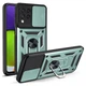 Чехол Fiji Camera Defence для Samsung Galaxy M32 (M325) бампер с защитой камеры и подставкой Green - изображение 1