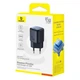 Зарядное сетевое устройство Baseus PicoGo GaN Fast Charger 45W Type-C с функцией быстрой зарядки QC3.0+PD3.0 (P10176800123-00) Black - изображение 9