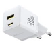 Комплект для быстрой зарядки Зарядное сетевое устройство Baseus Palm 30W Type-C+USB QC3.0+PD3.0 + Кабель Type-C to Type-C 60W 1m (P1011160A213-01) White - изображение 5
