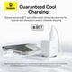 Комплект для быстрой зарядки Зарядное сетевое устройство Baseus Palm 30W Type-C+USB QC3.0+PD3.0 + Кабель Type-C to Type-C 60W 1m (P1011160A213-01) White - изображение 9