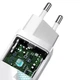 Зарядное сетевое устройство Baseus GaN2 Lite 65W Type-C + USB с функцией быстрой зарядки QC4.0+PD3.0 (CCGAN2L-B02) White - изображение 7
