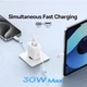 Зарядное сетевое устройство Baseus Cube 30W Type-C+USB с функцией быстрой зарядки QC3.0+PD3.0 (P10111404213-00) White - изображение 8