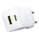 Зарядное сетевое устройство Baseus Palm 20W Type-C+USB с функцией быстрой зарядки QC3.0+PD3.0 (P10111608213-00) White - изображение 3