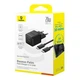 Комплект для быстрой зарядки Зарядное сетевое устройство Baseus Palm 20W Type-C+USB QC3.0+PD3.0 + Кабель Type-C to Type-C 60W 1m (P10111608113-01) Black - изображение 6